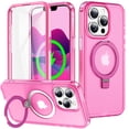 thumbnail image 1 of ChicShell Compatible with iPhone 16 Pro Max Case,Magnetic Wireless Charging Full Body Rugged Case with Built-in Touch Sensitive Anti-Scratch Screen Protector - Rose, 1 of 6