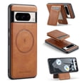 thumbnail image 1 of ChicShell for Google Pixel 9 Case with Detachable Cards Holder, Shockproof Magnetic Back Cover Compatible with Magsafe 2 In 1 Wallet Phone Case for Google Pixel 9, Brown, 1 of 8
