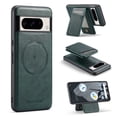 thumbnail image 1 of ChicShell for Google Pixel 9 Case with Detachable Cards Holder, Shockproof Magnetic Back Cover Compatible with Magsafe 2 In 1 Wallet Phone Case for Google Pixel 9, Green, 1 of 8