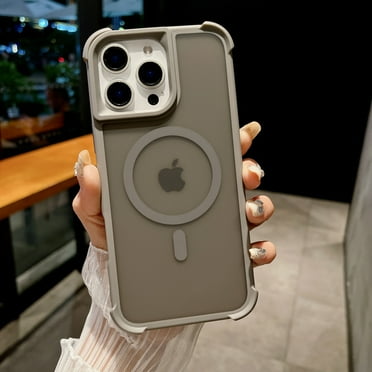 ChicShell Magnetic Compatible for iPhone 16 Pro Max Case, [Compatible with Magsafe] Slim Fit Phone Case with Four Corner Anti Fall Design for Apple iPhone 16 Pro Max, Gray