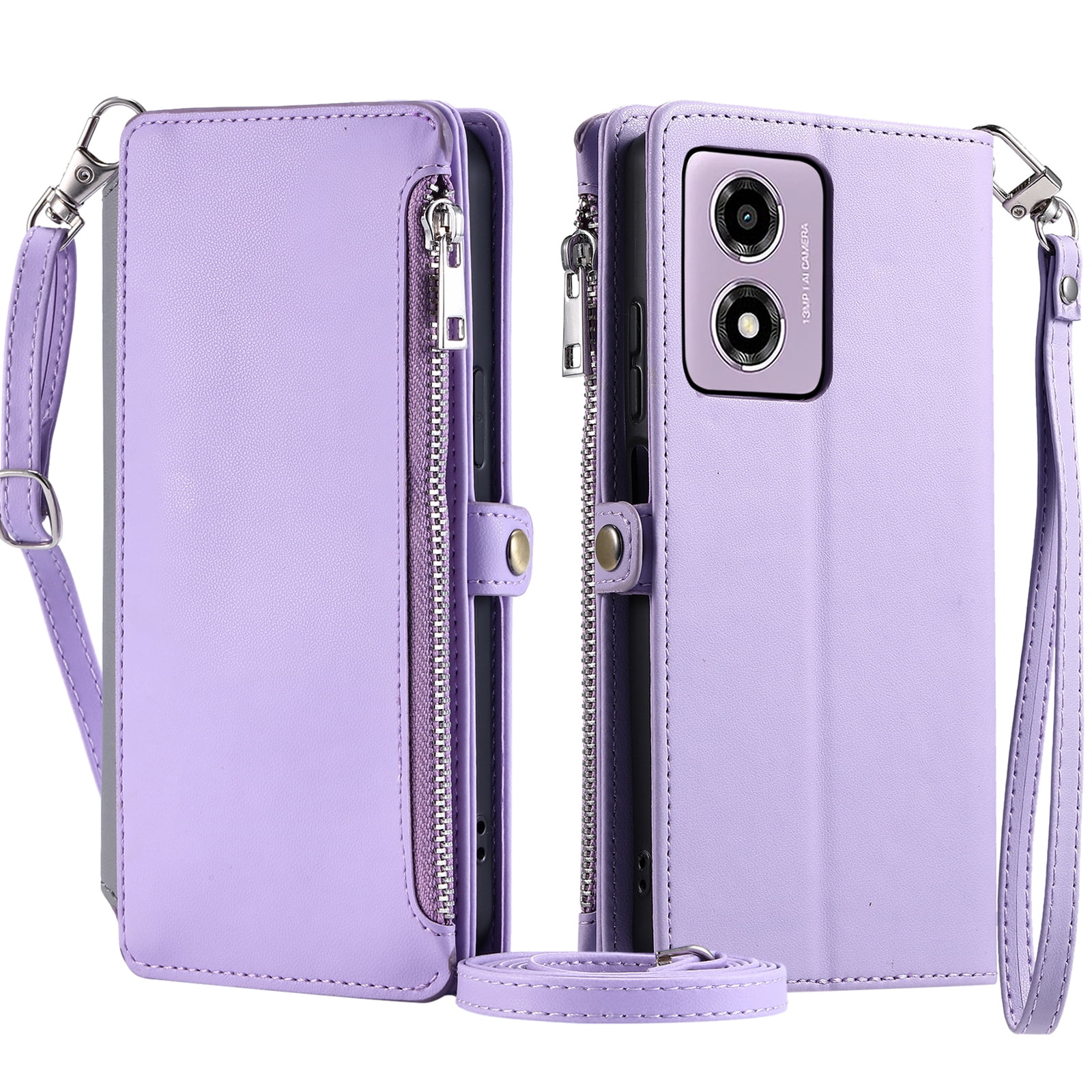 ChicShell for Moto G Power 5G 2024 Wallet Case with Card Slot, PU