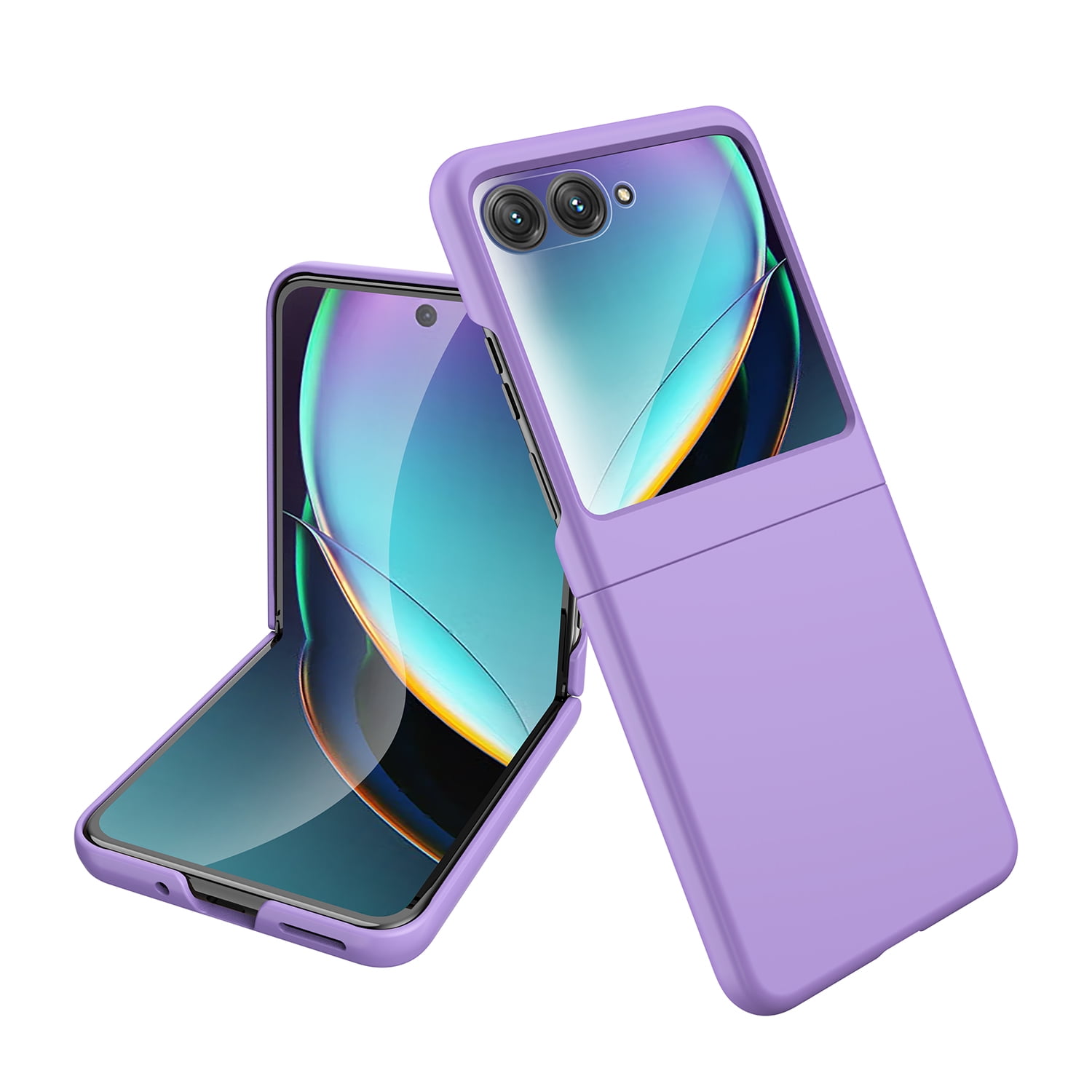 ChicShell Premium Motorola Razr 2024 Case Cover with Built-in Screen  Protector - Slim Fit Shockproof and Protective Back Cover for Women Men,  Purple