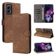 thumbnail image 1 of ChicShell Wallet Case for Motorola Moto G (2025) with Cards Holder, RFID Blocking Flip Stand Full Body Protective Bumper Shockproof Phone Case with Hand Strap for Motorola Moto G (2025), Brown, 1 of 6