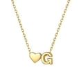 thumbnail image 1 of ChicSilver Heart Initial Letter A-Z Pendants Necklaces for Wife Girlfriend Her 14K Gold Plated Women's Dainty Necklace Ideal for Daily Wear Birthday Gift, 1 of 8