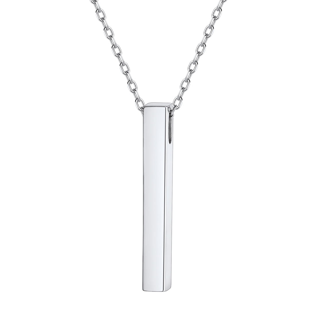 ChicSilver 925 Sterling Silver Minimalist Vertical Bar