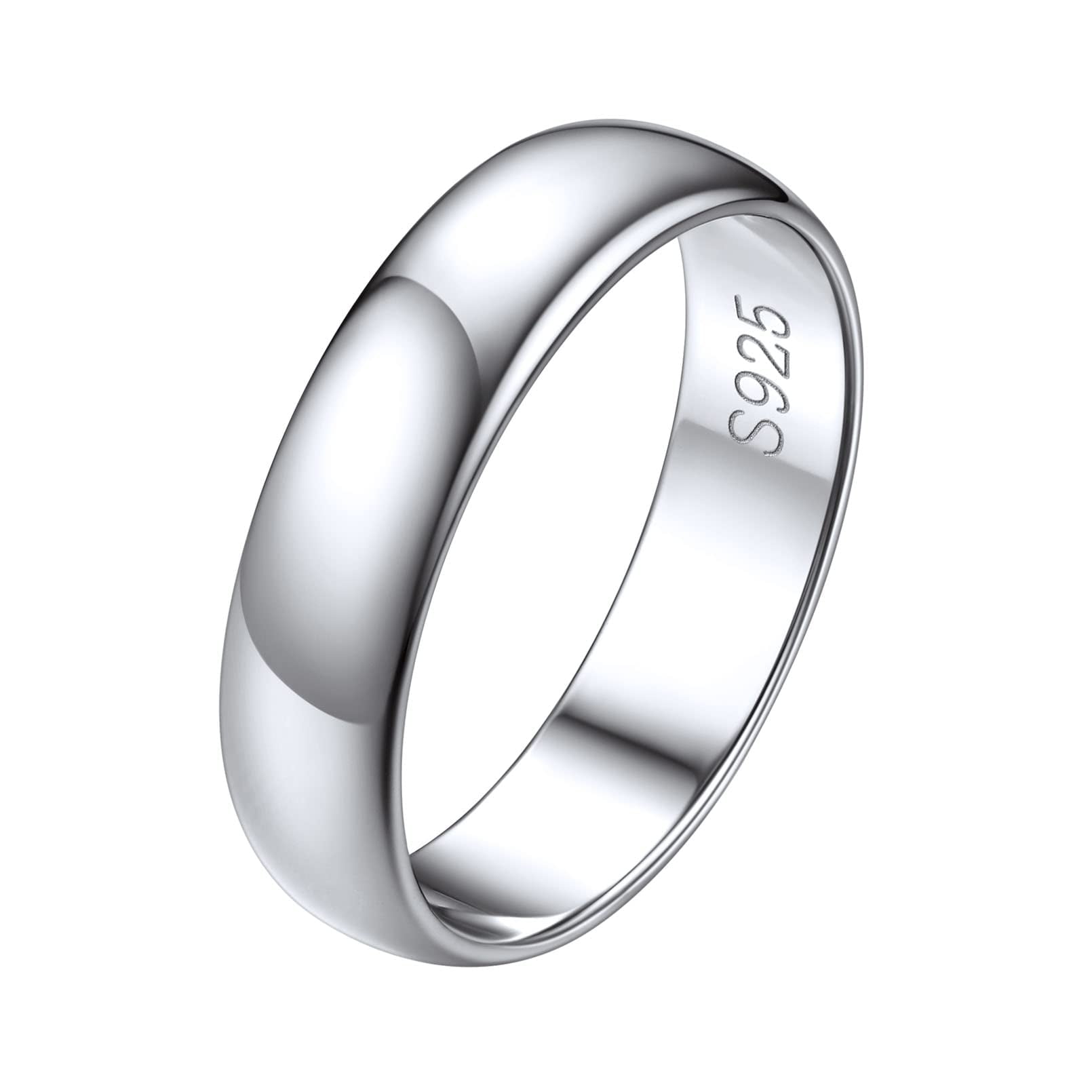 Silver Ring 925 Pure Sterling Silver Ring Sterling Silver Rings Women  Elegant Silver Band Rings Women and Men Gifts for Special Occasions 4-6mm  Ring Size 4-15 - China Silver Ring 925 and