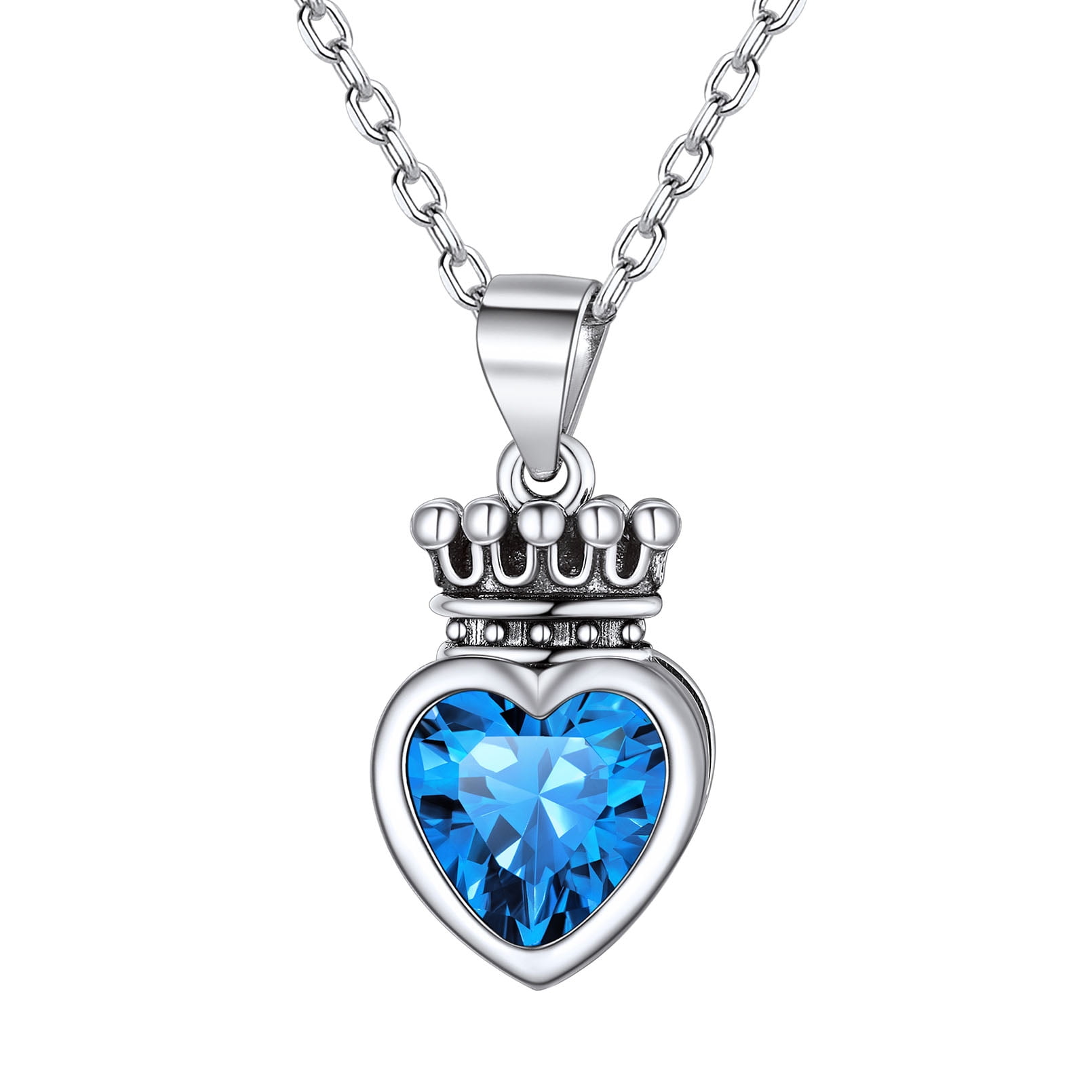 ChicSilver Princess Queen Crown Necklace for Women Girls