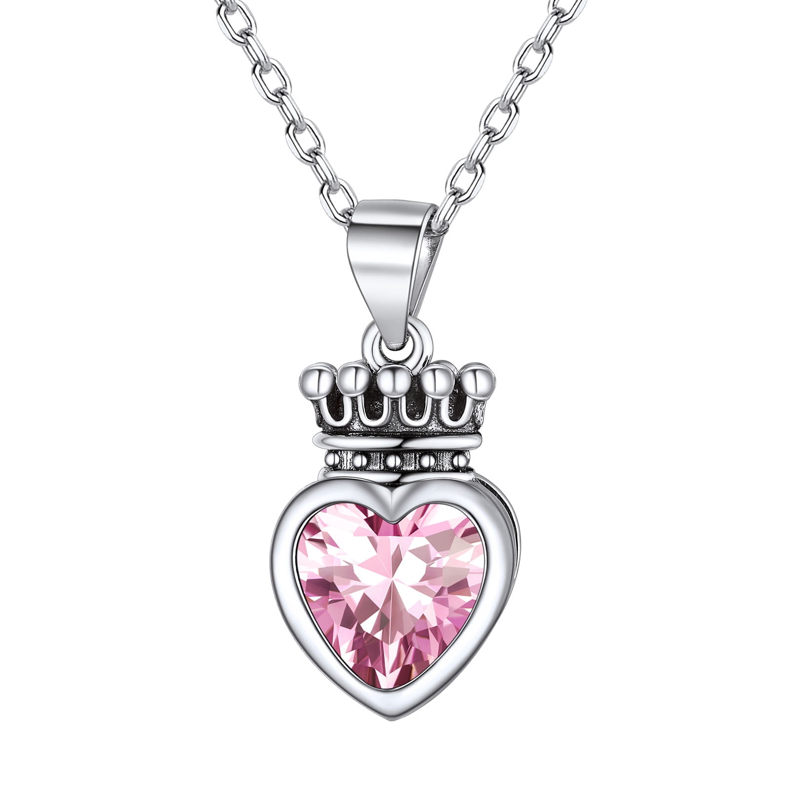 ChicSilver Princess Queen Crown Necklace for Women Girls