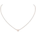 thumbnail image 1 of ChicSilver Rose Gold Plated Delicate Triangle Necklaces Hypoallergenic 925 Sterling Silver Valentines Day Birthday Jewelry Gift for Women Mom Wife, 1 of 7