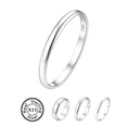 thumbnail image 1 of ChicSilver 925 Sterling Silver Rings for Women, 2mm Minimalist Silver Wedding Band Ring, Comfort Fit Stacking Ring for Women, Simple Anniversary Engagement Gift Jewelry, 1 of 11