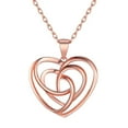 thumbnail image 1 of ChicSilver 925 Sterling Silver Celtic Knot Pendant with 18 Inch Necklace, Rose Gold, 1 of 9