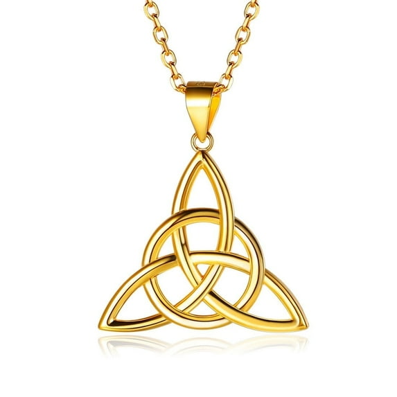 ChicSilver Gold Celtic Knot Necklaces Sterling Silver Knot Pendant | Clearance