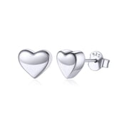 ChicSilver Sterling Silver Heart Stud Earrings for Women Sensitive Ears Hypoallergenic Screw Back Earrings Christmas Birthday Valentines Day Jewelry Gifts