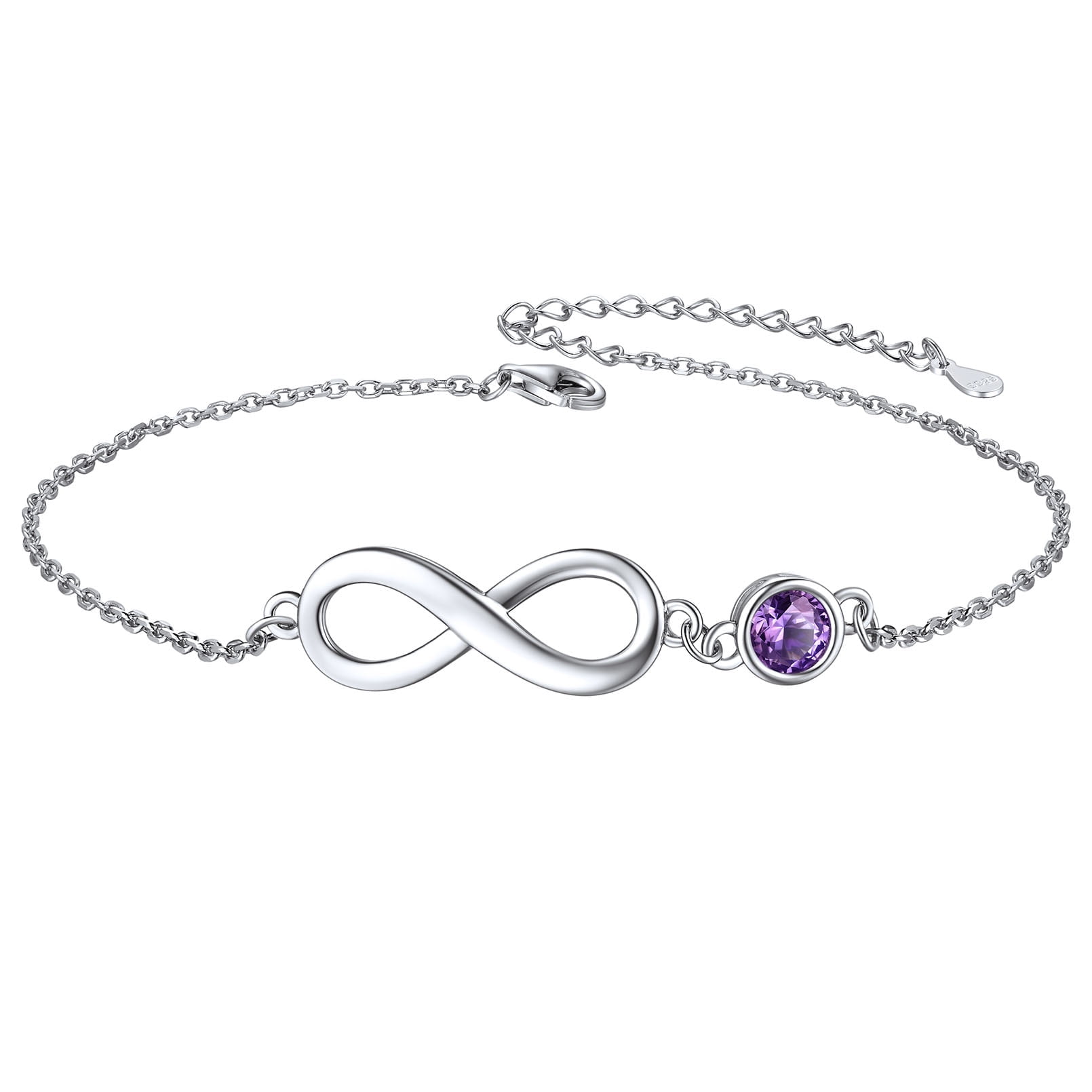 Sterling silver infinity anklet deals