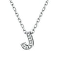 thumbnail image 1 of ChicSilver Heart Necklace Sterling Silver Tiny Initial Pendant Choker Necklaces for Women Dainty CZ Letter Name A-Z Capital Necklace Jewelry Gifts for Her, 1 of 10