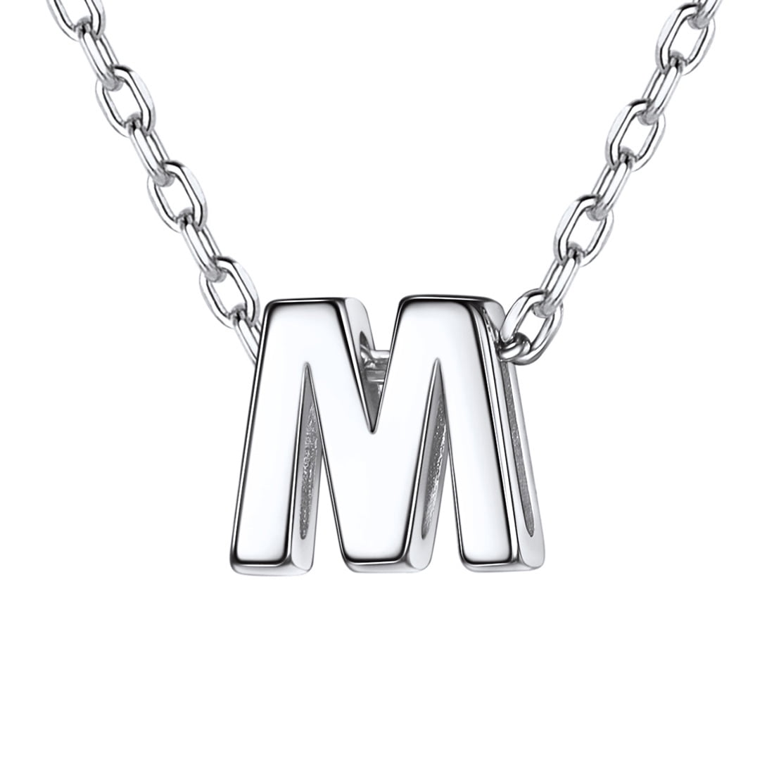 Buy M Men Style English Alphabet Initial Charms Letter Initial M Alphabet  Silver Stainless Steel Letters Script Name Pendant Chain Necklace from A-Z  for For Men And Women at Amazon.in