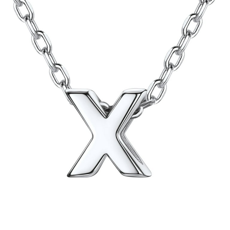 Sterling Silver Initial Charms for Necklaces | Alphabet Charms