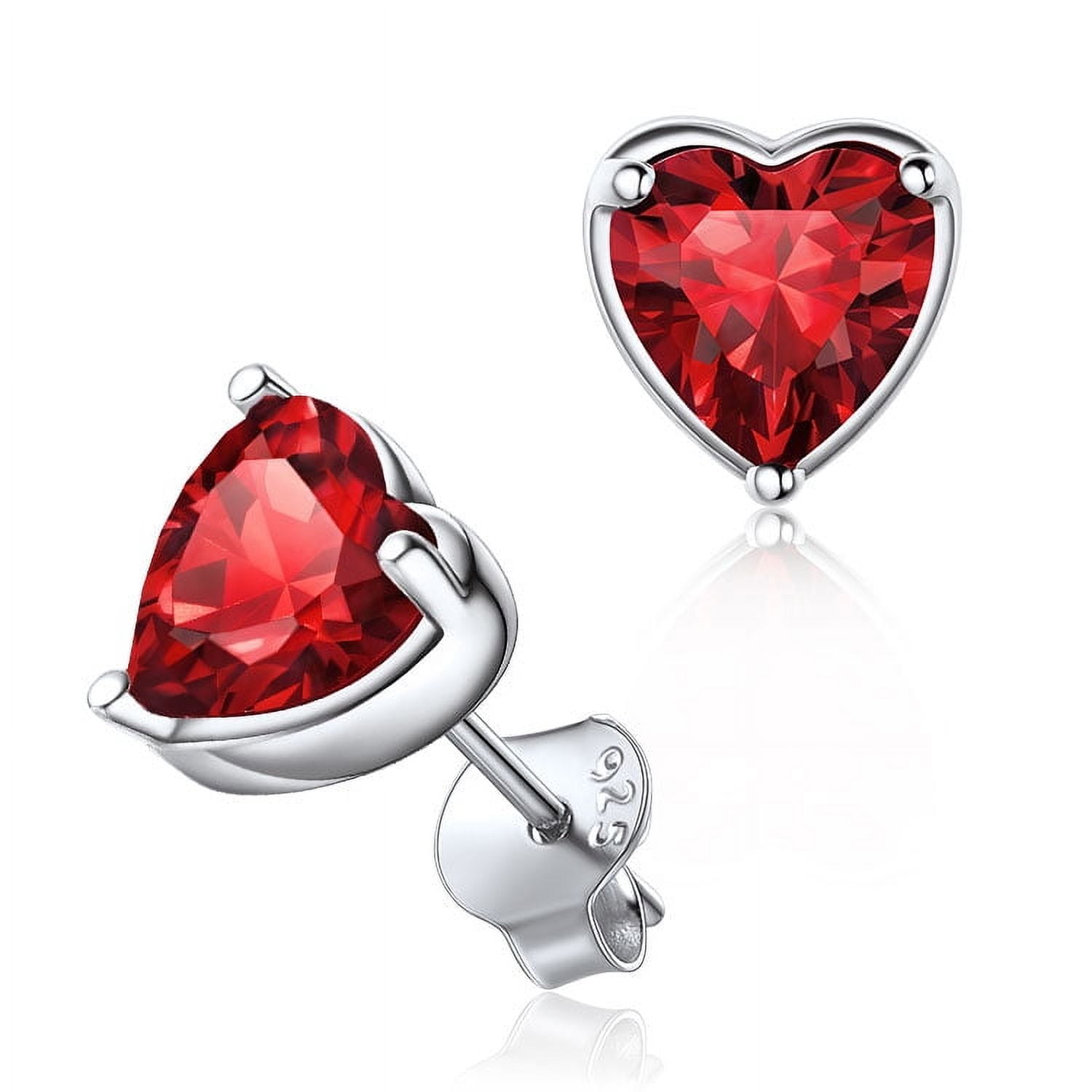 ChicSilver Valentine's Day Heart Stud Earring