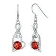 thumbnail image 1 of ChicSilver July Birthstone Earrings for Women Ladies Heart Infinity Shape Ruby Jewelry 925 Sterling Silver Birthday Christmas Mother's Day Gifts for Her, 1 of 8