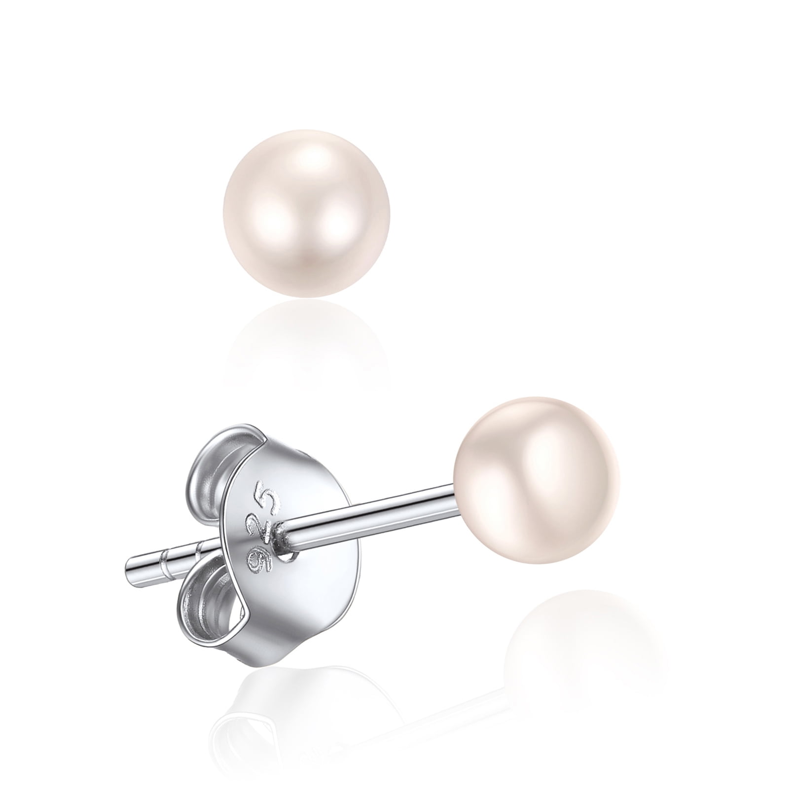 Buy/Send GIVA 925 Silver White Pearl Earrings Online- FNP