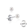 thumbnail image 1 of ChicSilver 925 Sterling Silver Pearl Stud Earrings for Women, Freshwater Cultured White Pearl Earrings 4-10mm, Hypoallergenic Small Pearl Earrings for Sensitive Ears, Gift Jewelry, 1 of 9