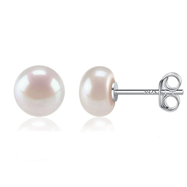Cultured Freshwater Pearl Earrings Geometric Triangle Bar Gold-plated Silver Cultured Freshwater Pearl Earrings Geometric Triangle Bar Gold-plated Silver