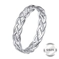 thumbnail image 1 of ChicSilver 925 Sterling Silver Celtic Knot Ring, Eternity Wedding Band for Women 4mm Hypoallergenic Promise Ring Birthday Anniversary Gift, 1 of 10