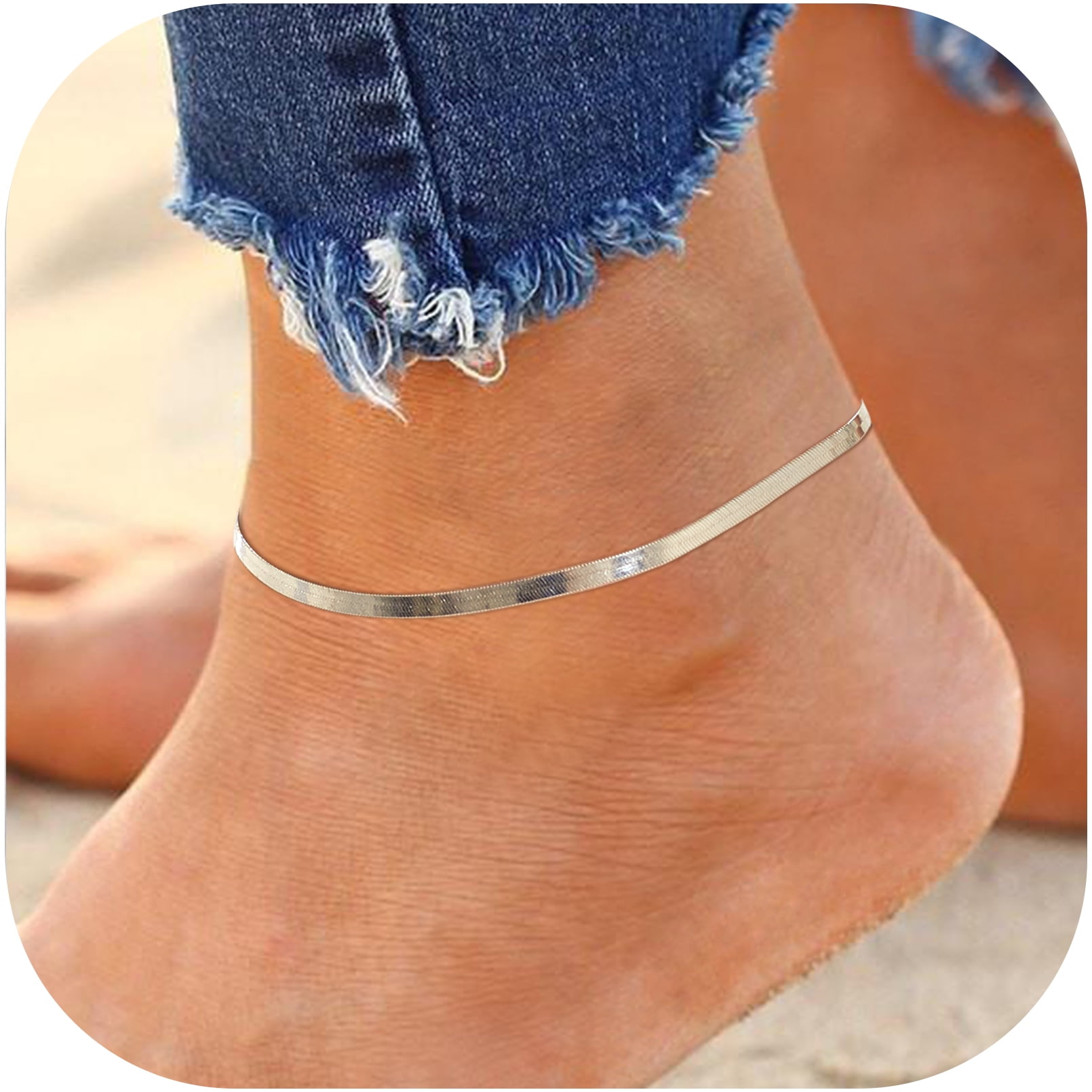 ChicSilver 925 Sterling Silver Elegant Style Ladies Flat