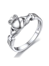 ChicSilver Sterling Silver Irish Claddagh Promise Fashion Ring for Women Unisex Size 7