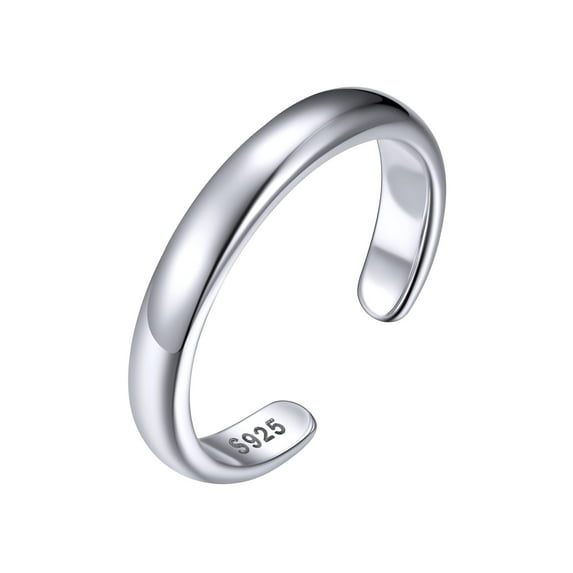 ChicSilver Sterling Silver Toe Rings for Women 925 Open Adjustable Toe Rings for Women Minimalist Hypoallergenic Sterling Toe Ring Toe Jewelry for Summer Beach