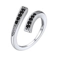 thumbnail image 1 of ChicSilver Sterling Silver Toe Rings for Women Adjustable Cute CZ Toe Rings Open Band Hawaiian Beach Summer Foot Jewelry for Women, 1 of 8