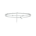 thumbnail image 1 of ChicSilver Womens Initial Anklet 925 Sterling Silver Layered Anklet Bracelet Dainty Beaded Chain Anklet Adjustable 11" Waterproof Summer Beach Jewelry for Women, 1 of 8