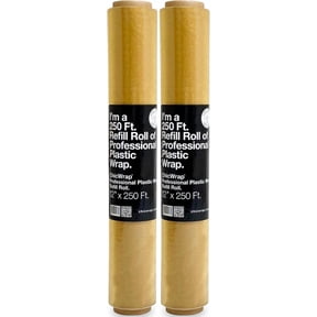 ChicWrap (2 Pack) 12" x 250' Professional Grade Plastic Wrap Refillable Roll.