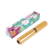 ChicWrap Spring Flowers Plastic Wrap Refillable Dispenser with 12" x 250 Roll of Professional Grade Plastic Wrap