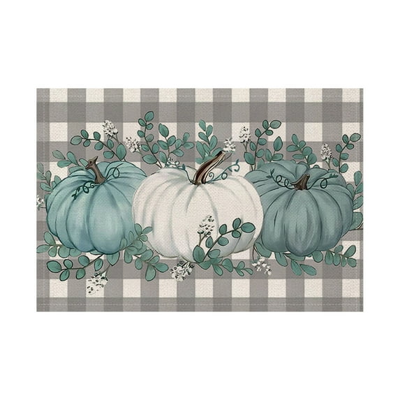 ChicYu 12x18 Inch Thanksgiving Placemats Suitable for Halloween and Thanksgiving Table Decoration for Decorating Kitchen Dining Table