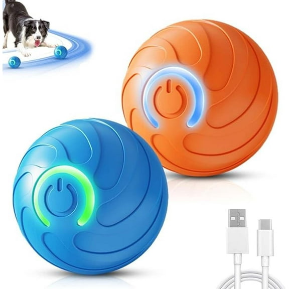 ChicYu 2-Pack Electric Gravity Ball Toy Interactive Floating with LED Lights USB Rechargeable Flying Ball Toy for Adults Indoor Outdoor Games