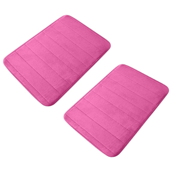 ChicYu 2-Piece Thick Velvet Kitchen Floor Mat Set,Non-Slip Absorbent Foot Mats for Sink Counter Areas, Durable Cotton Backing