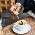 thumbnail image 1 of ChicYu 304 Stainless Steel Small Round Spoon Coffee Stirring Implement Beverage Preparation Utensil Compact Kitchen Tool Stainless Steel Coffee Stirring Spoon Gold, 1 of 5