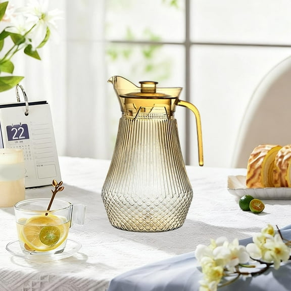 ChicYu 50.72oz Cold Water Pitcher Large Capacity Meets Family Clear Water Bottle for Home Dining Room Kitchen Iced Tea Beverage Carafe with Lid