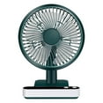 thumbnail image 1 of ChicYu Automated Oscillation Desk Solution USB Rechargeable Mini Portable Fan 180 Degree Head Four Speed Settings LED Display Strong Quiet Airflow Cool System, 1 of 5