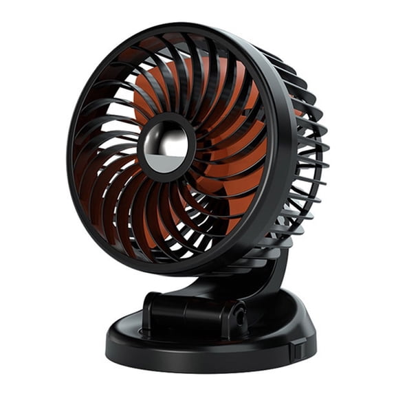 ChicYu Automotive Fan USB 12V 24V Compatible Cool Circulator 360 Degree Adjustable Vehicle Ventilation System Low Noise Car Truck SUV Power Port Connectivity