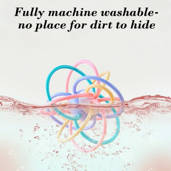 ChicYu Baby Toy Early Education Educational Hand Rattle Manhattan Grasping Ball Grip Training Toy For 0-1 Years Old Easy To Grasp Fine Motor Skill Development