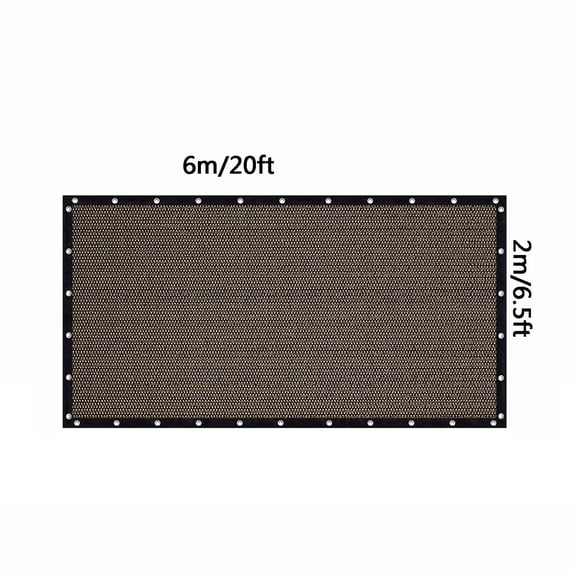 ChicYu Balcony Privacy Screen Shade Cloth Outdoor Sun Shade UV Block Heat Insulation Patio Fence Grommets Rope Garden Mesh Malla de Sombra