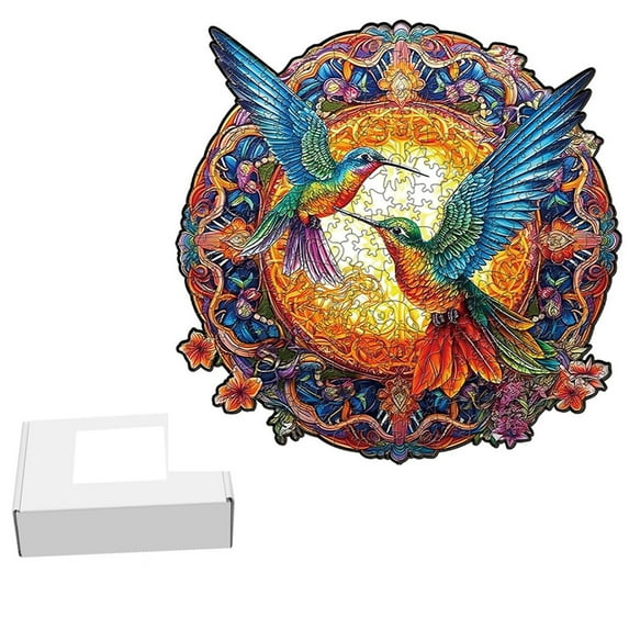 ChicYu Birds Animals Irregular Wooden Jigsaws Puzzle for Kids and Adults Friendly Educational DIY Toy Encouraging and Problem Solving Skills Through