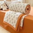 thumbnail image 1 of ChicYu Blankets Gauze Floral Pattern Throw Blanket Lightweight Soft and Breathable Queen Bed Blanket for Sofa Couch Bed Coverlet Both Sides(150 * 200cm), 1 of 6