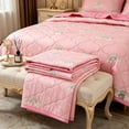 thumbnail image 1 of ChicYu Breathable Summer Quilt, Lightweight Cooling Bed Blanket, Machine Washable Thin Comforter for Bedroom Guest Room, 71"x 79", Colcha Ligera de Verano, Couverture d'Été, 1 of 6