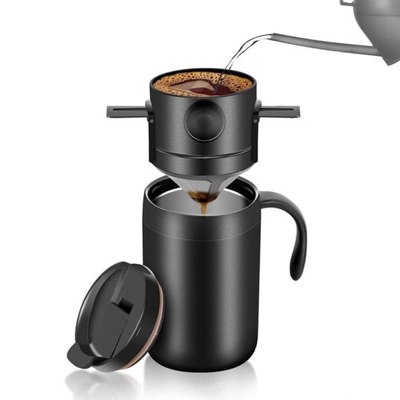 ChicYu Camping Coffee Maker Pour Over Coffee Maker Set,Camp Pour Over Set,Portable Coffee Kit for Travel,Camping,Offices,Backpacking