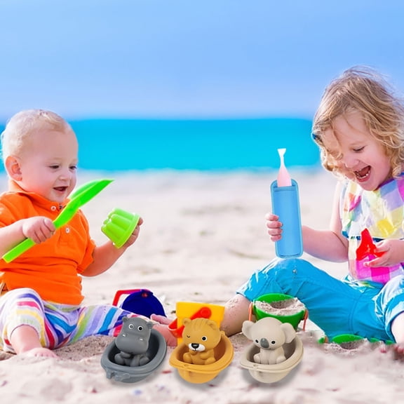 ChicYu Childrens Beach Water Play Kit Piece Sand Bath Shower Bucket Set Happy Play House Outdoor Toys Summer Outdoor Water Sand Play