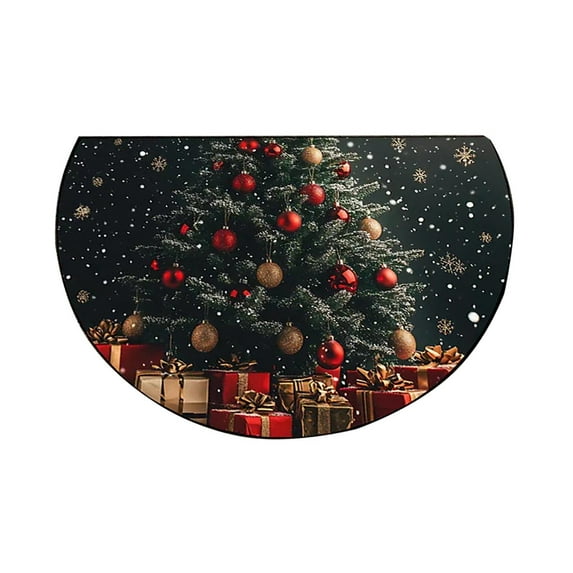 ChicYu Christmas Doormat Bedroom Decor Doormat Christmas Pattern Adds Festive Feel Suitable for Bedroom Entry Protects Floors Easy to Clean Maintain