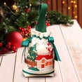 thumbnail image 1 of ChicYu Christmas Gift Canvas Tote Bag Festive Design Reusable for Shopping Gift Giving Holiday Party Daily Carry Packaging Box Small Gift Bag, 1 of 6